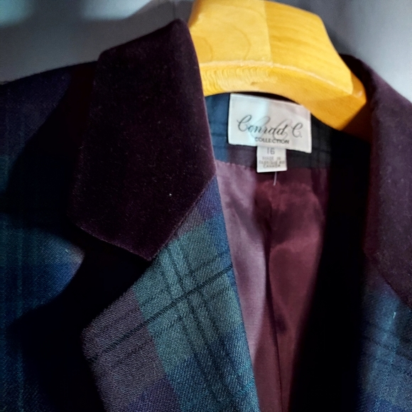 Mad Men Office/Sport Blazer Conrad C Collection VTG 90's sz 16 - Picture 3 of 5